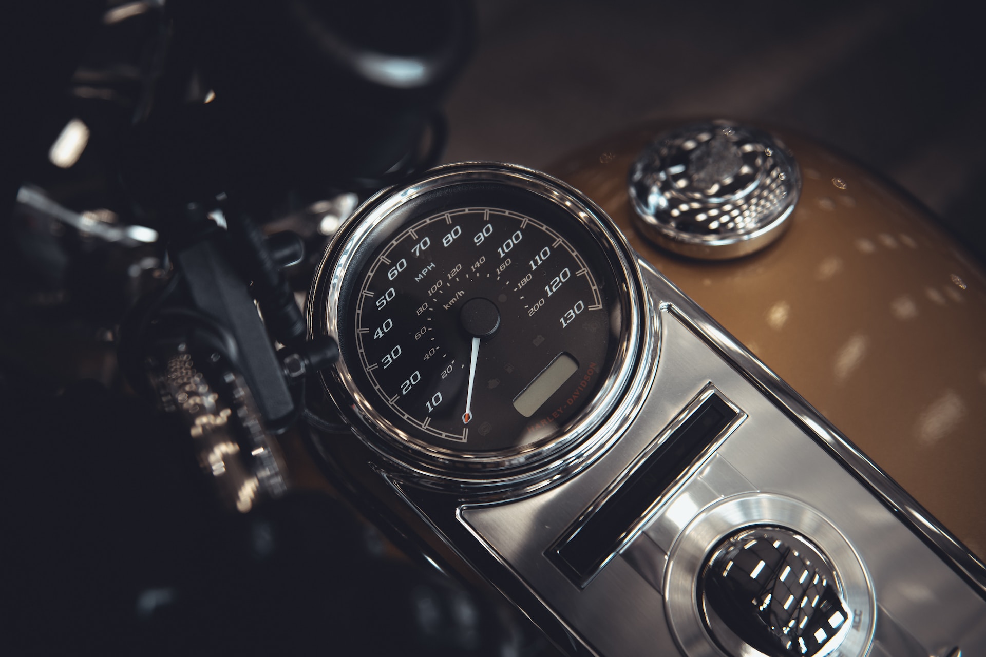 Speedometer on a motorbike
