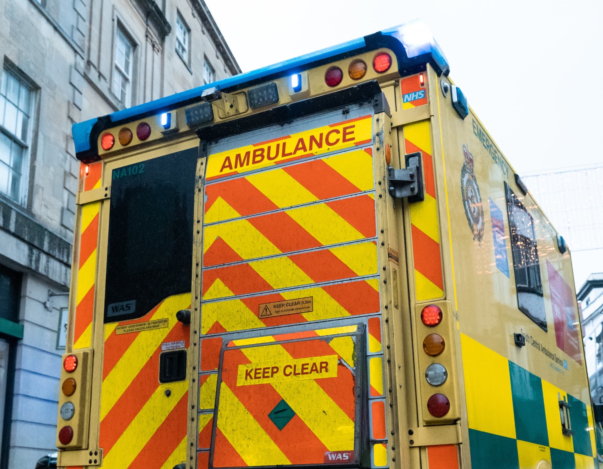 A parked ambulance
