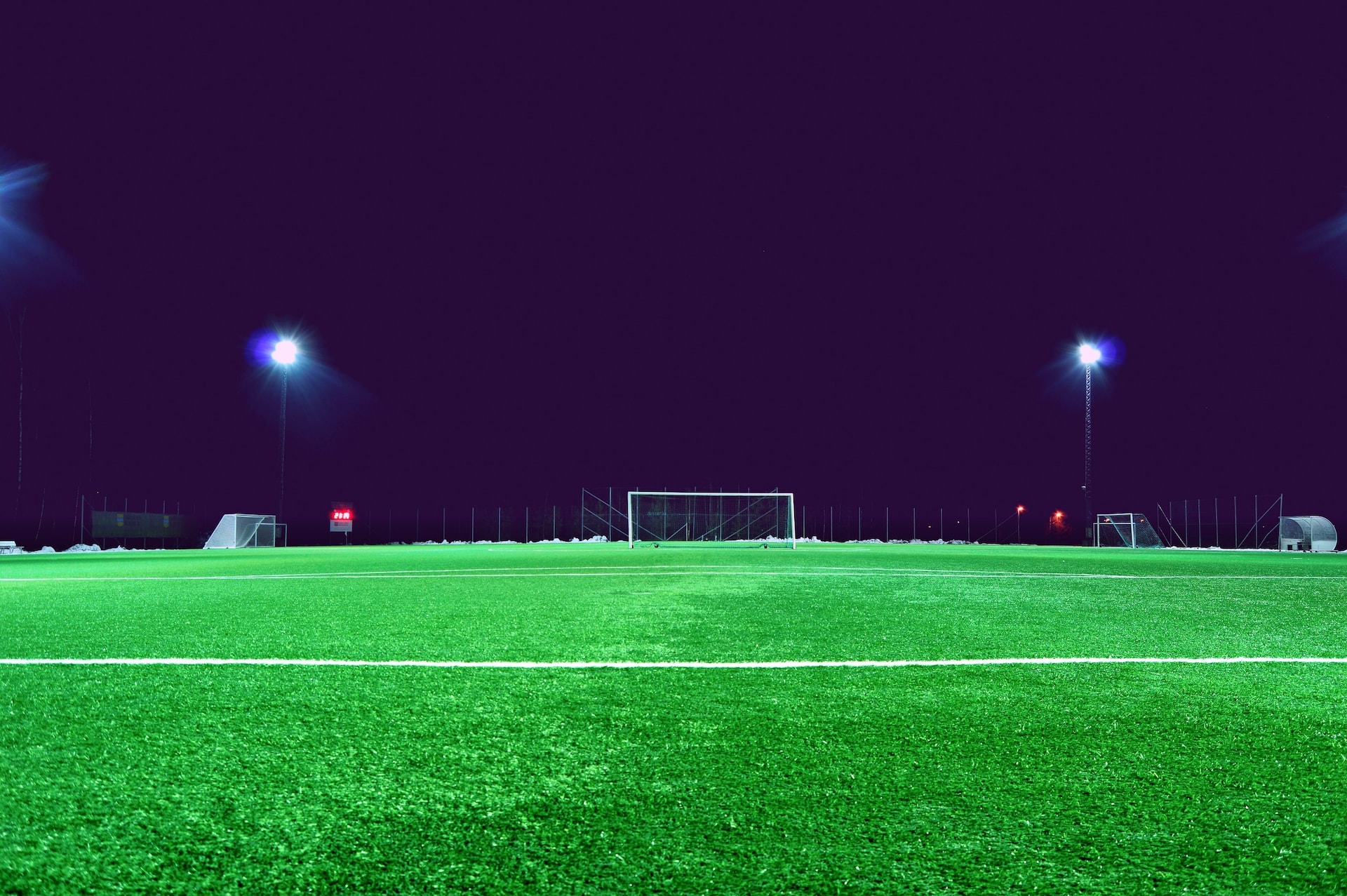 A football pitch