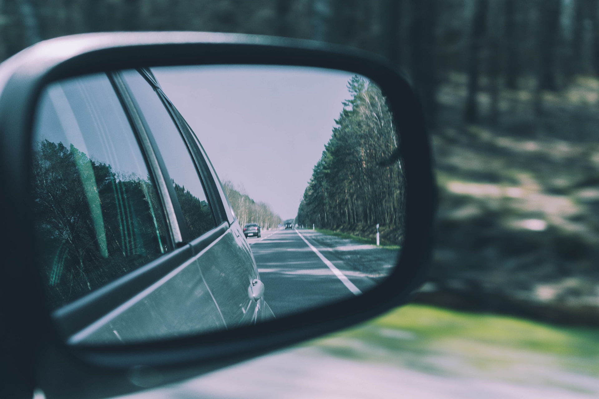 A car rear view mirror