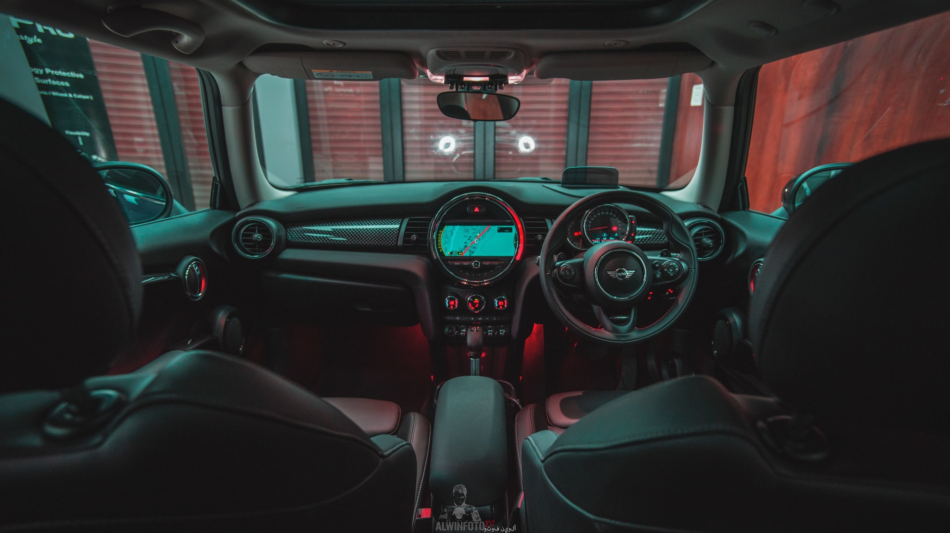 inside of a car