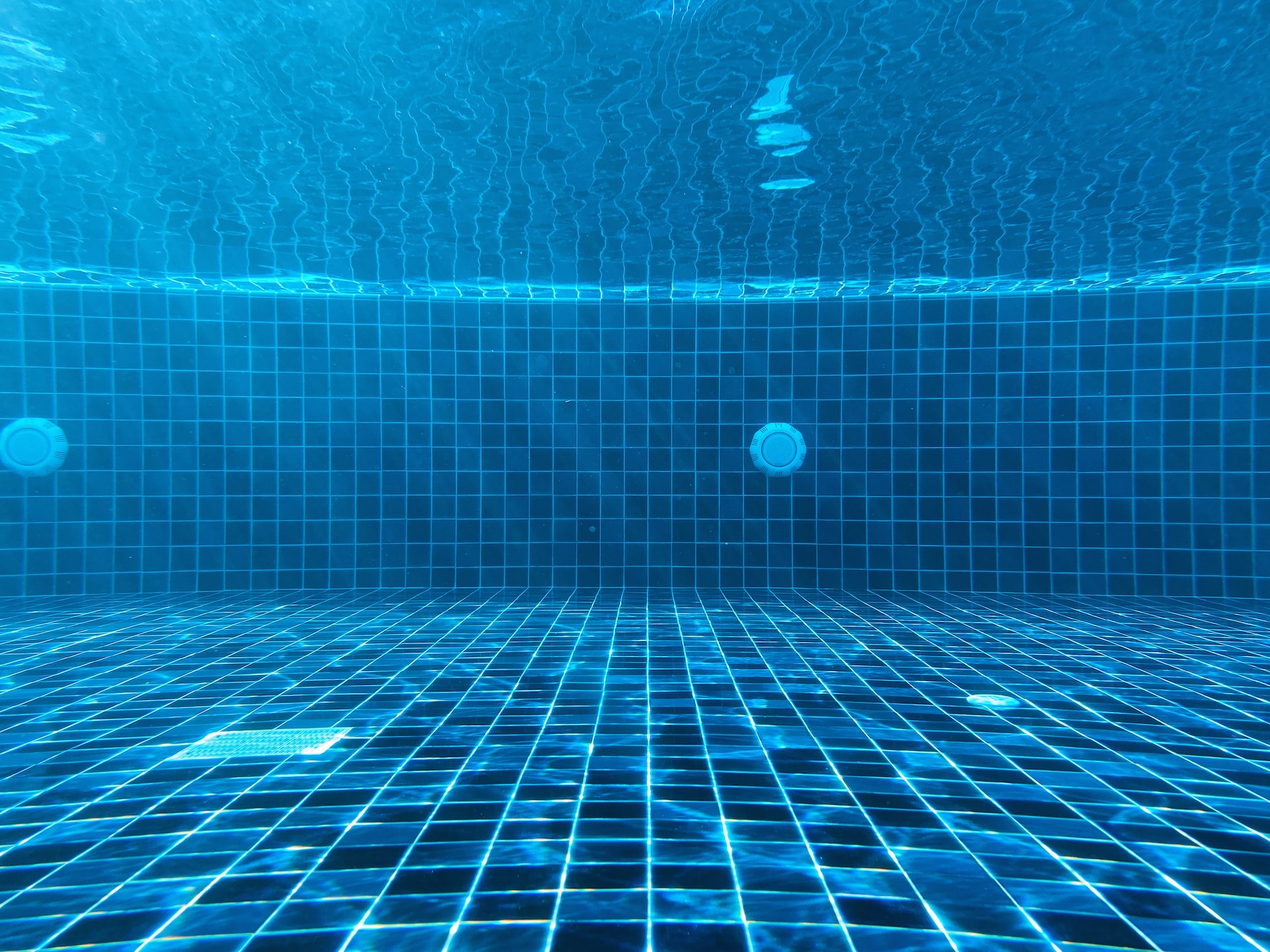bottom of a swimming pool