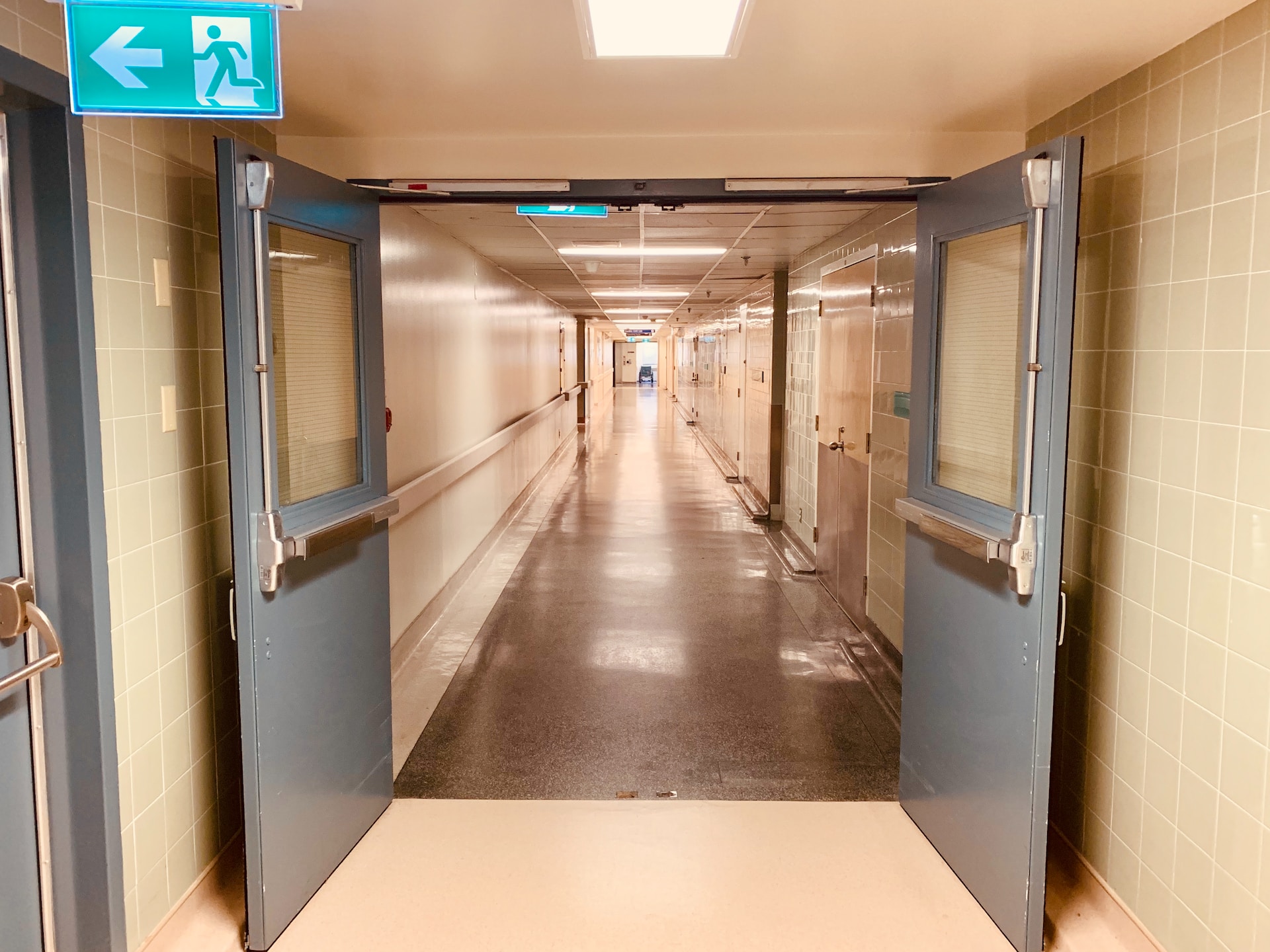 A hospital hallway