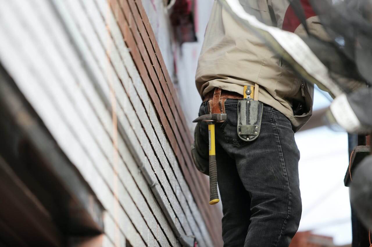 A construction workers tool belt